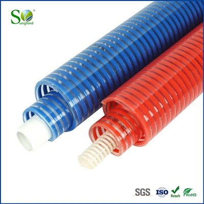Furtun de aspirație din PVC armat cu spirală